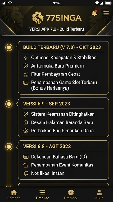 Riwayat Versi APK 77singa untuk Pengguna Android