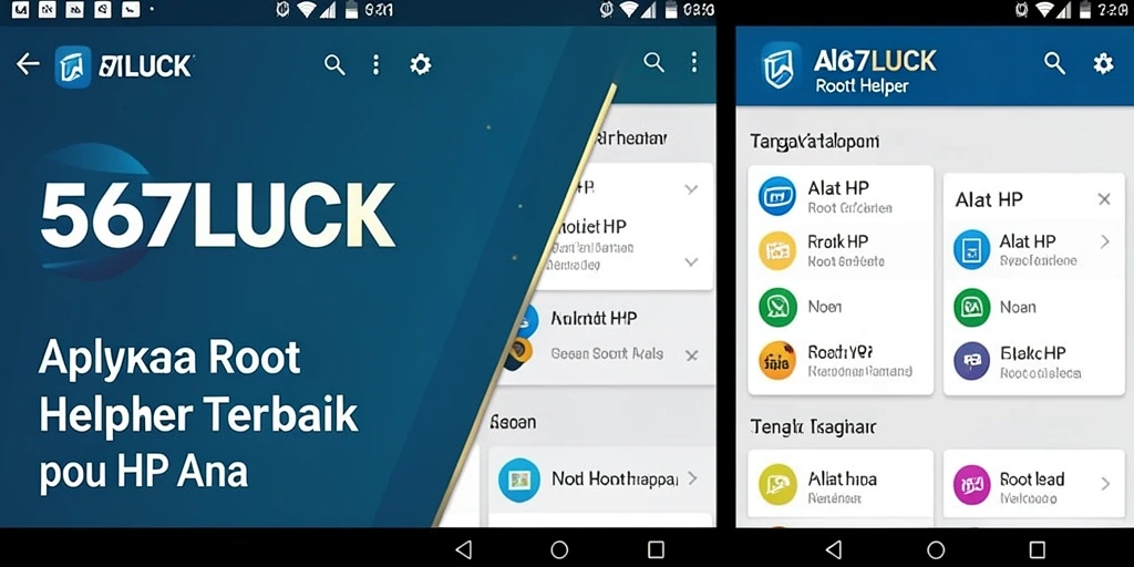 Antarmuka aplikasi 567LUCK yang modern dan fungsional.