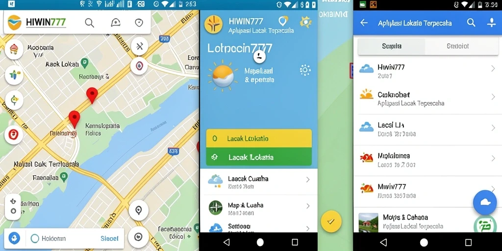 Antarmuka HIWIN777 menunjukkan pemantauan lokasi secara real-time.