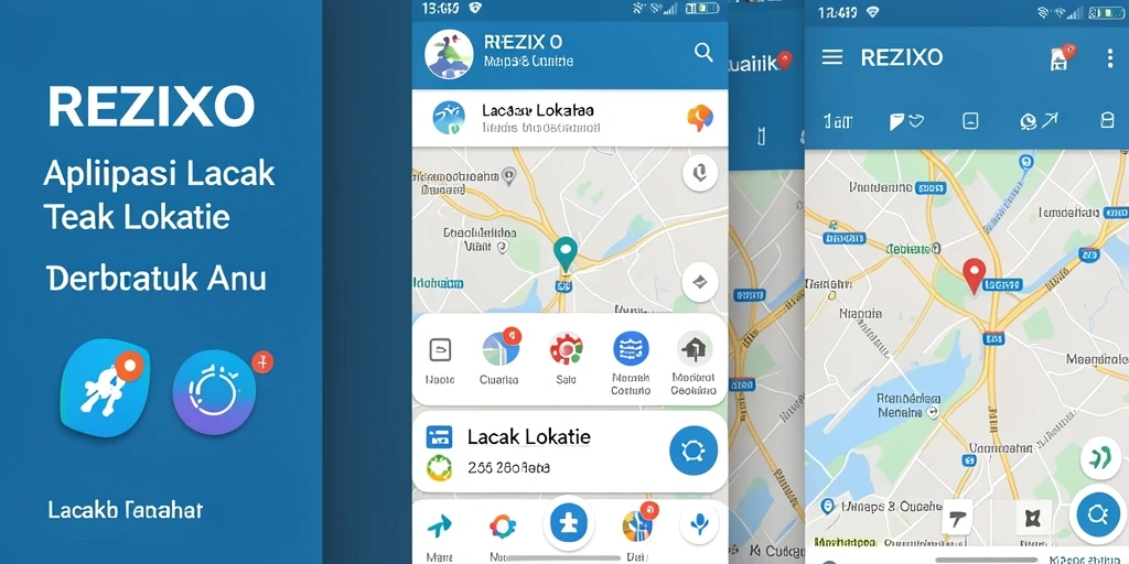 Tampilan antarmuka aplikasi REZIXO yang sederhana dan informatif.
