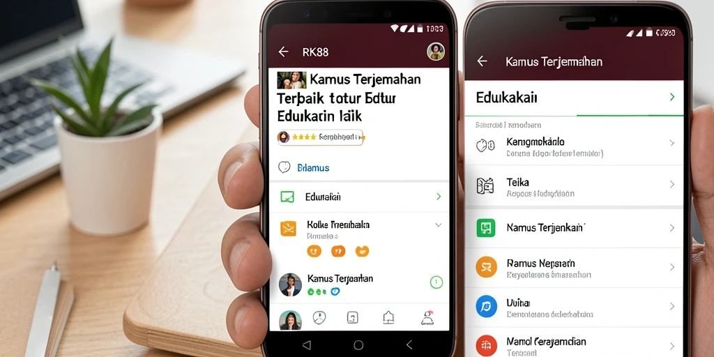 Antarmuka aplikasi RK88 yang sederhana dan fungsional.