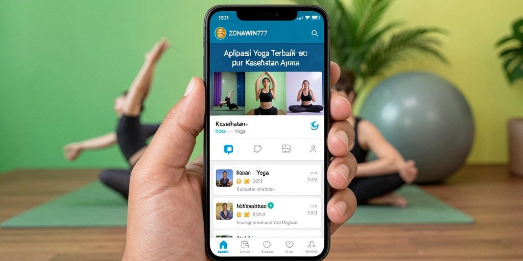 Antarmuka ZONAWIN777 yang ramah pengguna untuk latihan yoga.